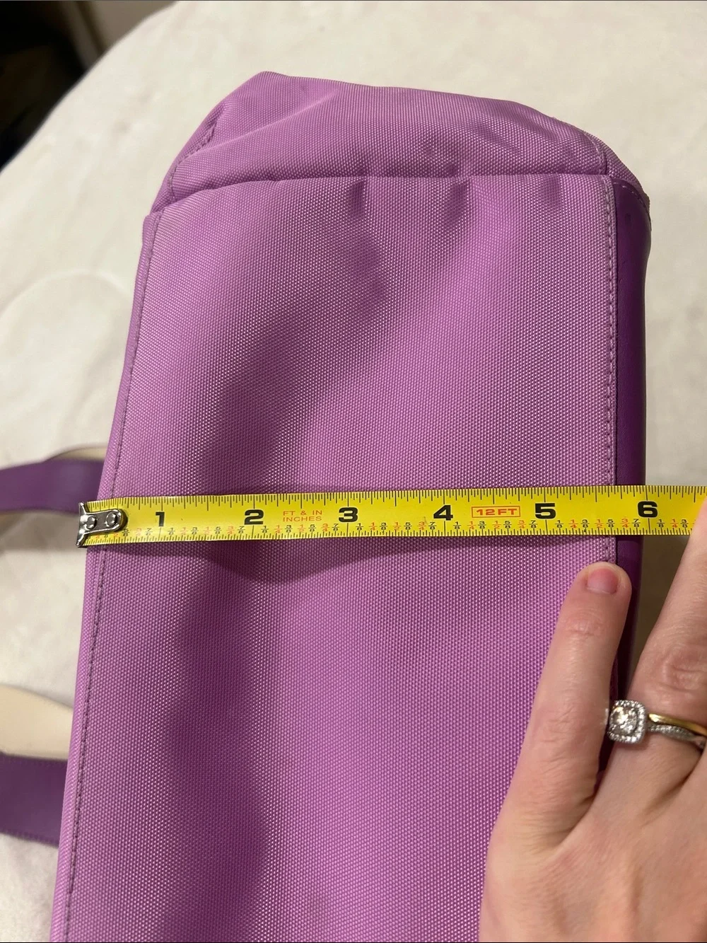 TUMI Lavender Purple Shoulder Baby Diaper Bag - Picture 14 of 14